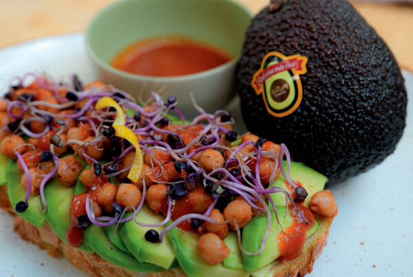 Tosta de garbanzos crujientes